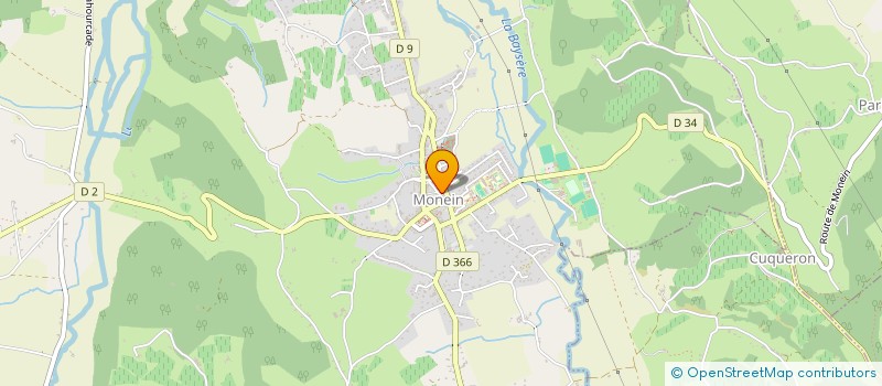 localisation de l'entreprise SCI RACA à MONEIN