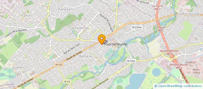 localisation de l'entreprise SCI RACAUD ET FILS  TOURNEFEUILLE