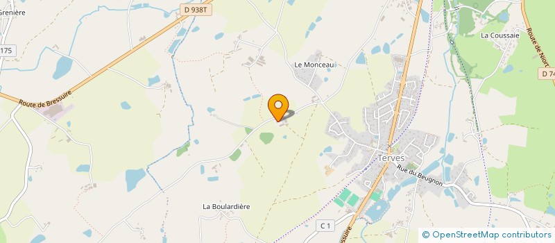 localisation de l'entreprise SCI RACAUD KS  BRESSUIRE