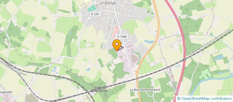 localisation de l'entreprise SCI RACC  LA BAZOGE