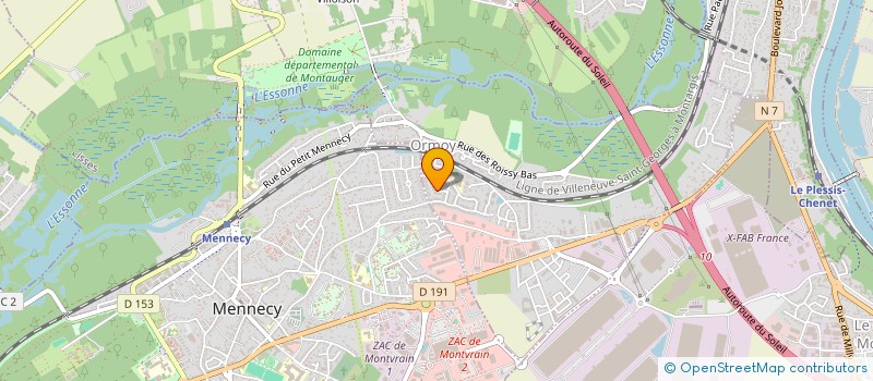 localisation de l'entreprise SCI RACCA  ORMOY