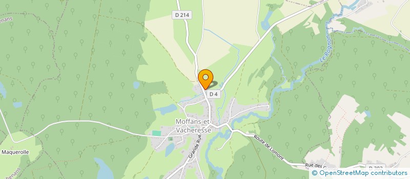 localisation de l'entreprise SCI RACENET  MOFFANS-ET-VACHERESSE