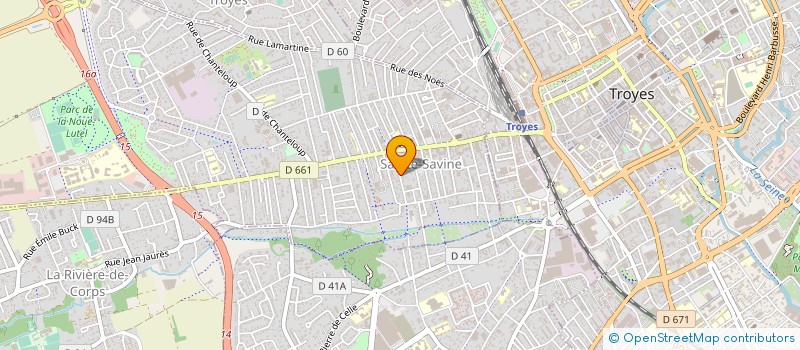 localisation de l'entreprise SCI RACHEDI-AZMANI  SAINTE-SAVINE