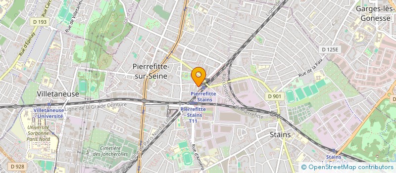 localisation de l'entreprise SCI RACHEL à PIERREFITTE-SUR-SEINE