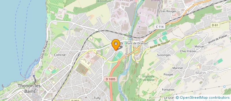 localisation de l'entreprise SCI RACHEL à THONON-LES-BAINS
