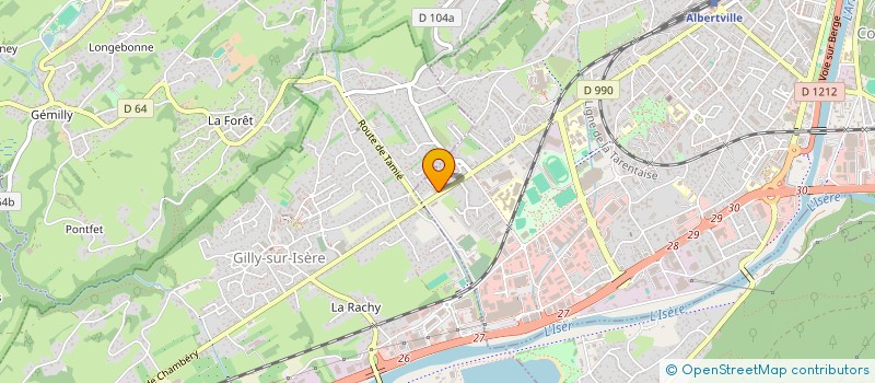 localisation de l'entreprise SCI RACHEL  ALBERTVILLE