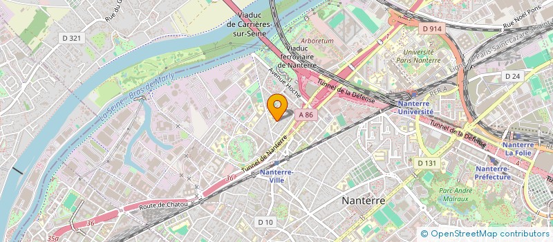 localisation de l'entreprise SCI RACHEL BAUDIN  NANTERRE