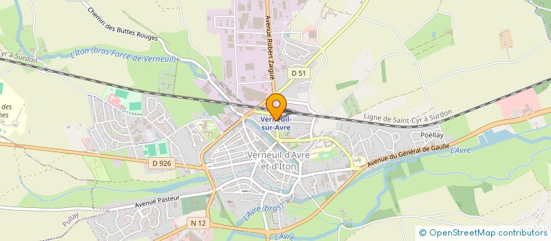 localisation de l'entreprise SCI RACHEL RAULT  VERNEUIL D'AVRE ET D'ITON