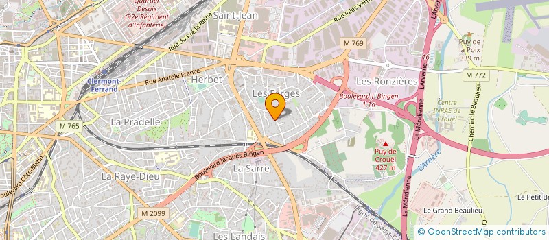 localisation de l'entreprise SCI RACHELLO  CLERMONT-FERRAND