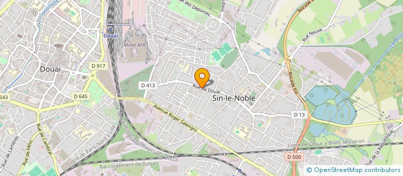 localisation de l'entreprise SCI RACHES BAILLON  SIN-LE-NOBLE