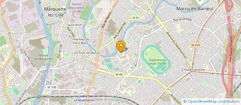 localisation de l'entreprise SCI RACHMIKA à MARCQ-EN-BARŒUL