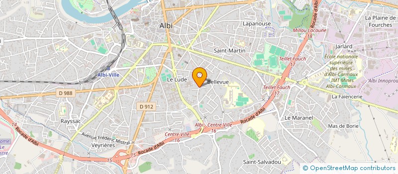 localisation de l'entreprise SCI RACHOUNE à ALBI