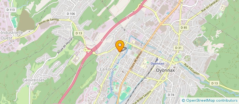 localisation de l'entreprise SCI RACINE à OYONNAX