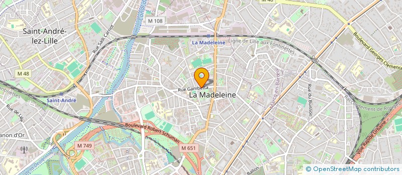 localisation de l'entreprise SCI RACINE à LA MADELEINE