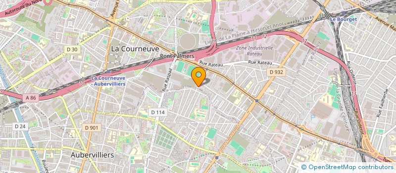 localisation de l'entreprise SCI RACINE à LA COURNEUVE
