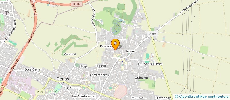 localisation de l'entreprise SCI RACINE  GENAS