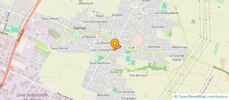 localisation de l'entreprise SCI RACINE  GENAS