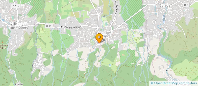 localisation de l'entreprise SCI RACINE  MONTESQUIEU-DES-ALBERES