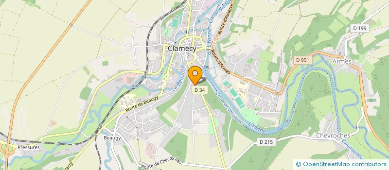 localisation de l'entreprise SCI RACINE à CLAMECY