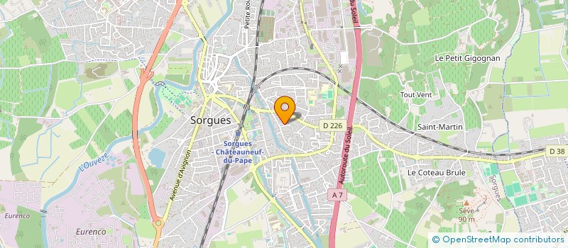 localisation de l'entreprise SCI RACINE-DEVEVEY  SORGUES