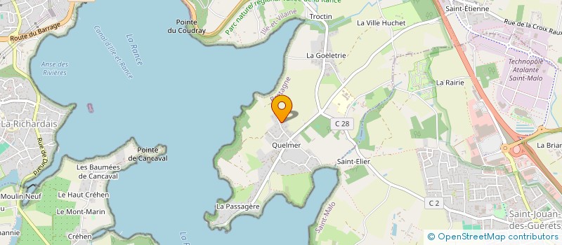 localisation de l'entreprise SCI RACINES  SAINT-MALO
