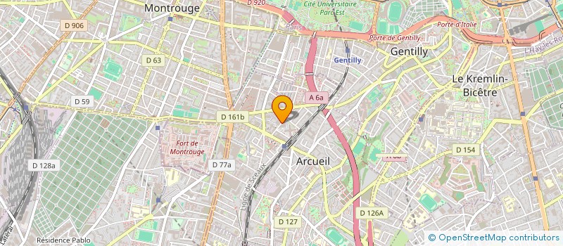 localisation de l'entreprise SCI RACINES DES GRAVIERS à ARCUEIL