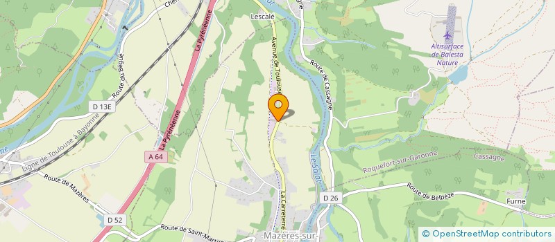 localisation de l'entreprise SCI RACINES M  MAZERES-SUR-SALAT