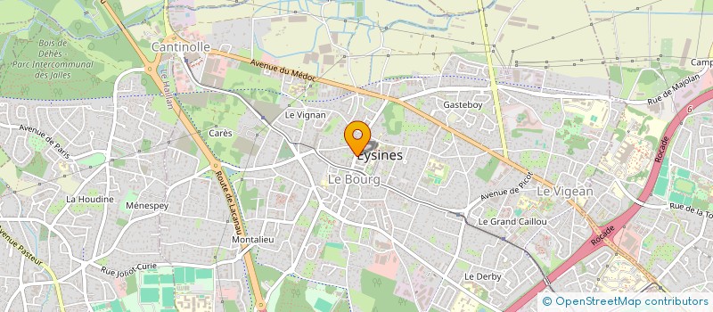 localisation de l'entreprise SCI RACJS  EYSINES