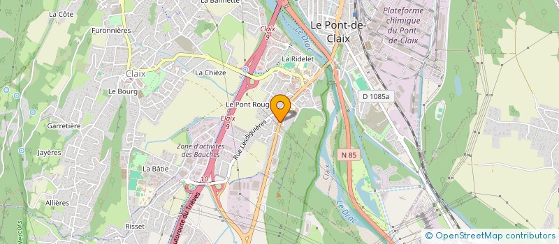 localisation de l'entreprise SCI RACK  CLAIX