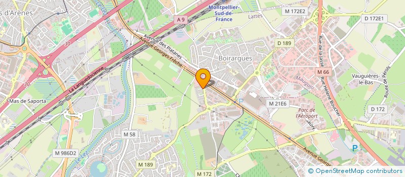 localisation de l'entreprise SCI RACOR à LATTES