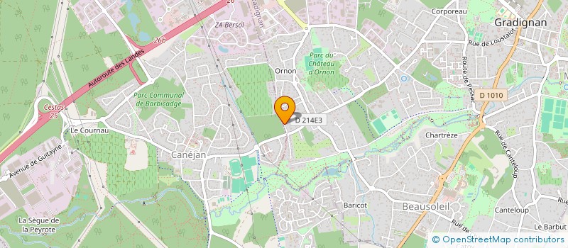 localisation de l'entreprise SCI RADADA  GRADIGNAN