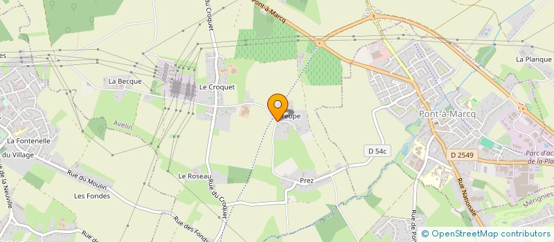 localisation de l'entreprise SCI RADE  AVELIN