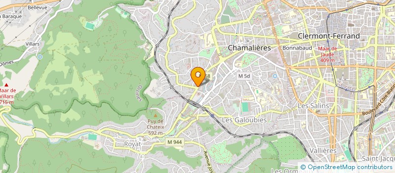 localisation de l'entreprise SCI RADIAN  CHAMALIERES