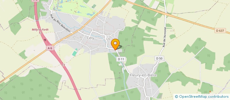 localisation de l'entreprise SCI RADIEUSE  CELY