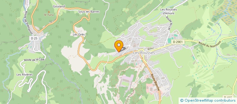 localisation de l'entreprise SCI RADIOLINA  LES ROUSSES