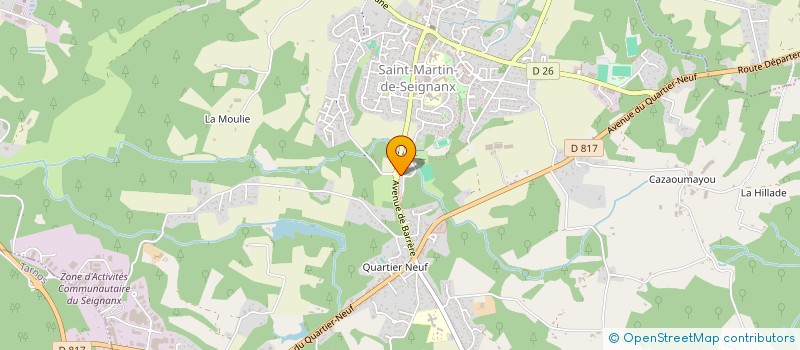 localisation de l'entreprise SCI RADIOLOGIE LES DUNES  SAINT-MARTIN-DE-SEIGNANX