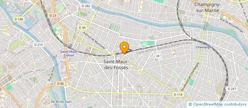 localisation de l'entreprise SCI RADIOLOGIE ORMESSON à SAINT-MAUR-DES-FOSSES