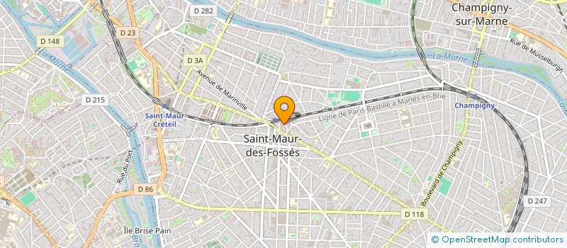 localisation de l'entreprise SCI RADIOLOGIE SAINT MAUR II à SAINT-MAUR-DES-FOSSES