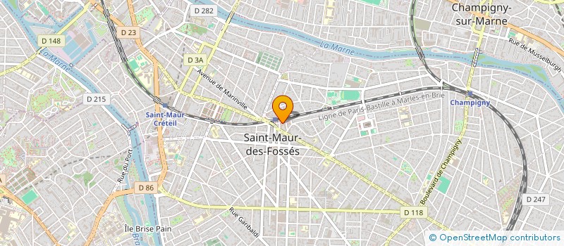 localisation de l'entreprise SCI RADIOLOGIE  SAINT MAUR/PLESSIS TREVISE à SAINT-MAUR-DES-FOSSES