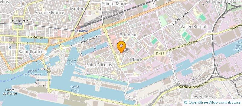 localisation de l'entreprise SCI RADIOLOGIE VAUBAN  LE HAVRE