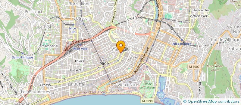 localisation de l'entreprise SCI RADIONICE à NICE