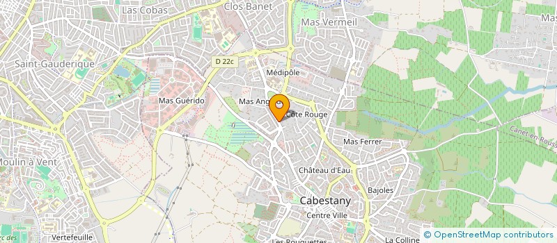 localisation de l'entreprise SCI RADIOPOLE IV  CABESTANY