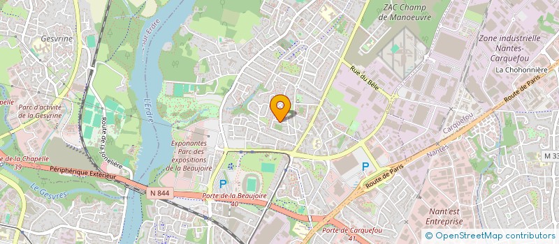 localisation de l'entreprise SCI RADM73 à NANTES