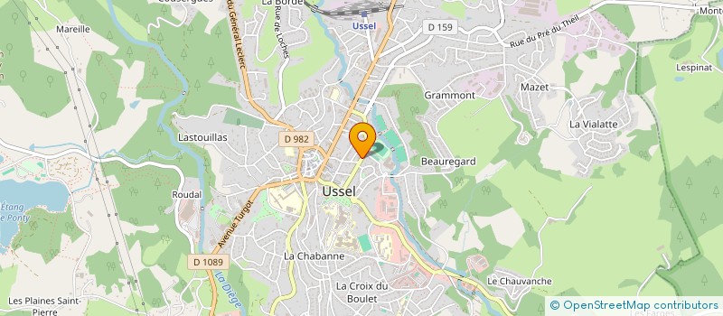 localisation de l'entreprise SCI RADOSOA à USSEL