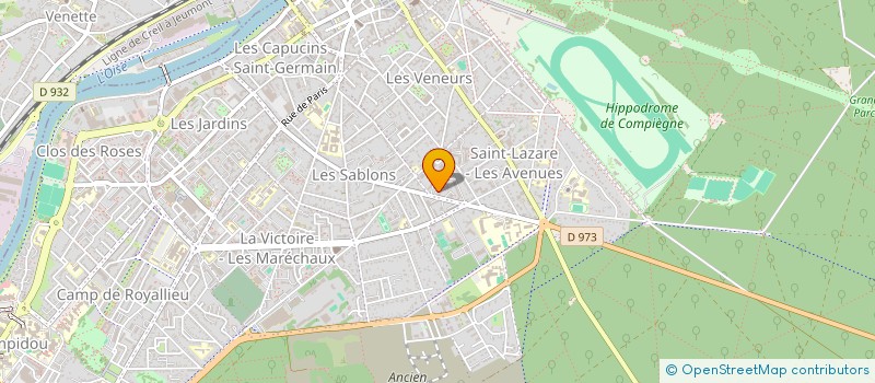 localisation de l'entreprise SCI RADOUX  COMPIEGNE