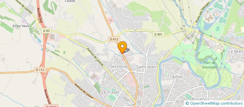 localisation de l'entreprise SCI RADUA  CASTRES
