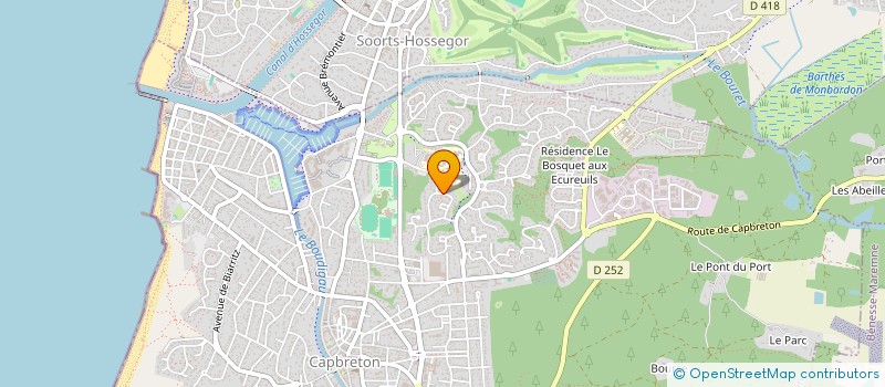 localisation de l'entreprise SCI RAENT à CAPBRETON