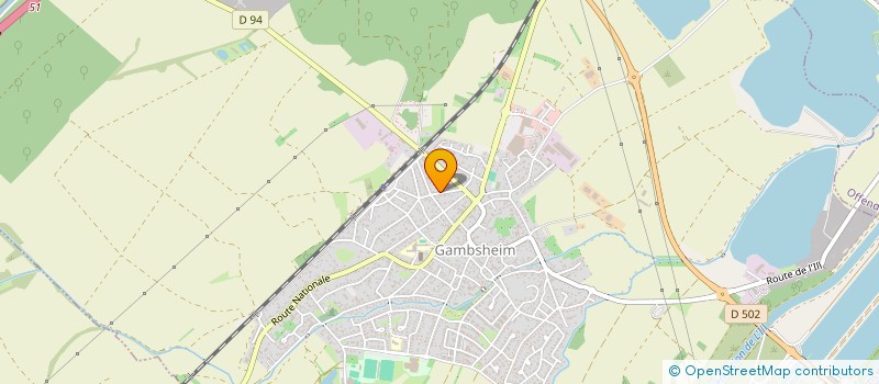 localisation de l'entreprise SCI RAEPPEL  GAMBSHEIM