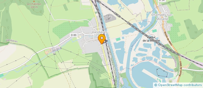 localisation de l'entreprise SCI RAF  VANDIERES