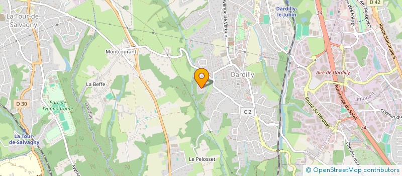 localisation de l'entreprise SCI RAFA  DARDILLY